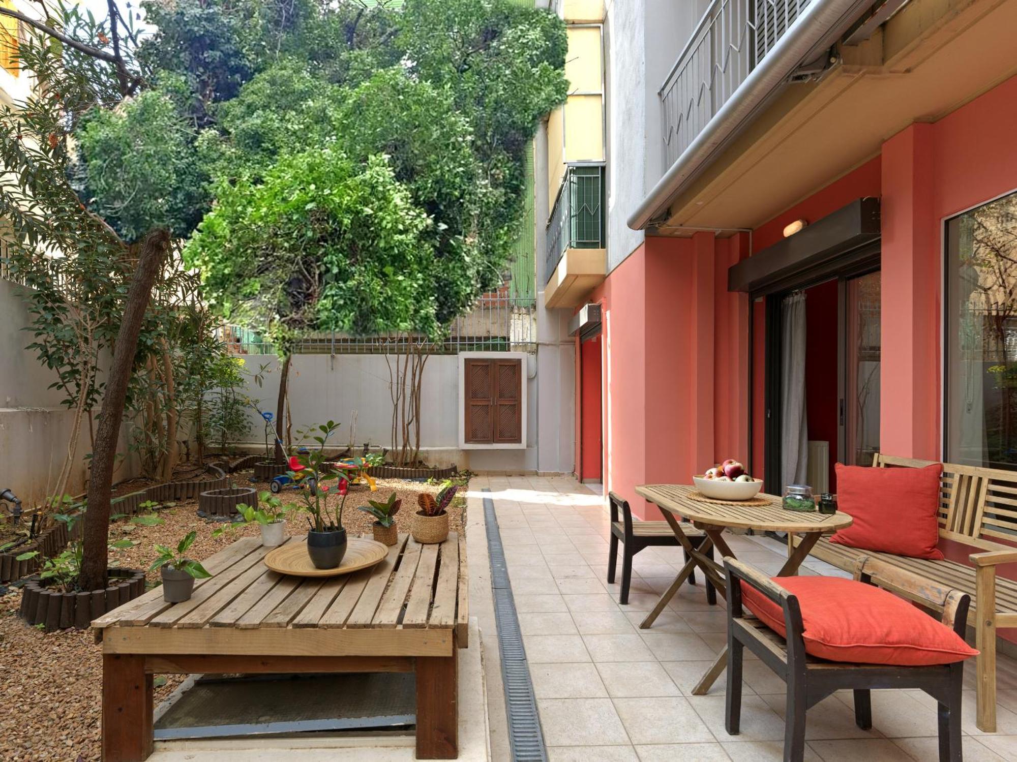 Koukaki Garden Escape Child Friendly Apartment Атина Екстериор снимка